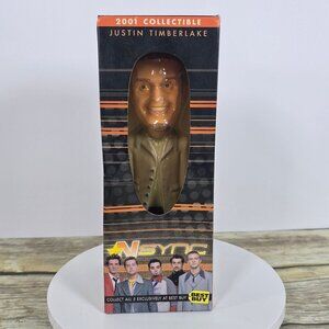 Vintage 2001 NSYNC Justin Timberlake Bobblehead Best Buy Exclusive Collectible E